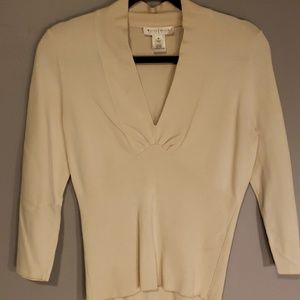 White House/ Black Market cream sweater